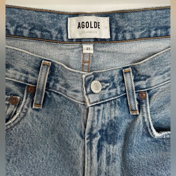 Agolde Cherie High Rise Straight Jeans - Picture 4 of 7
